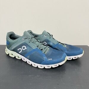 On Cloud Cloudflow Running Shoes Sea Petrol Blue Men Size 10.5 Casual Walking
